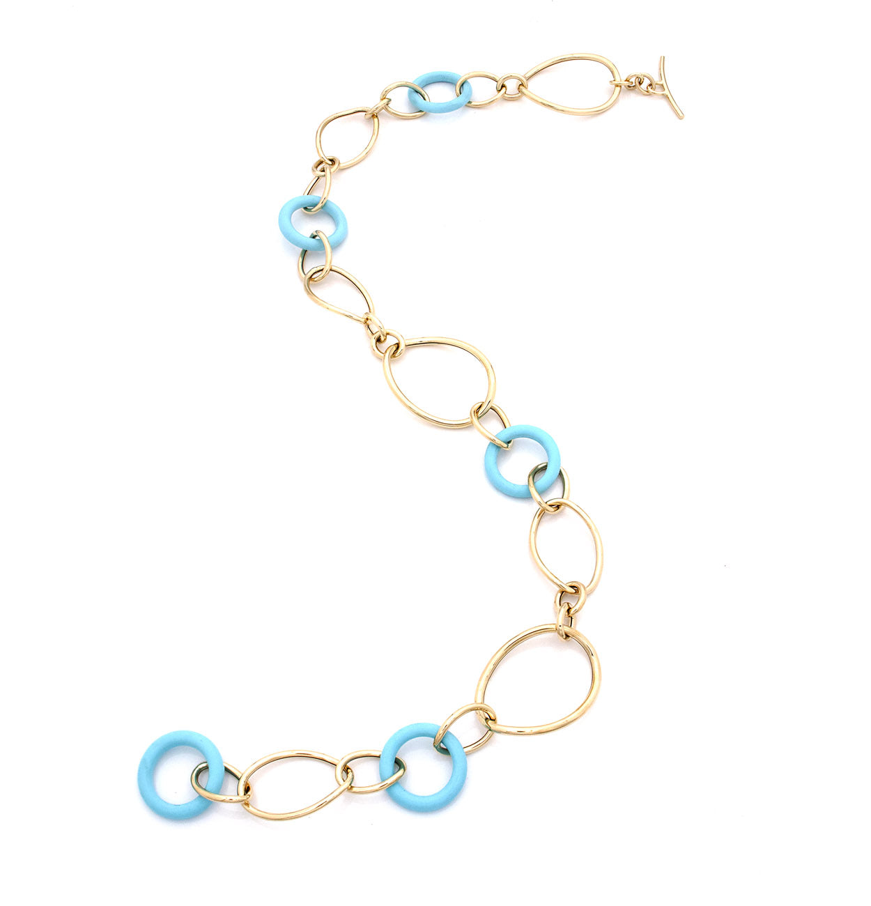 COLLEZIONE STELLA COLLANA ORO 18KT - TURCHESE
