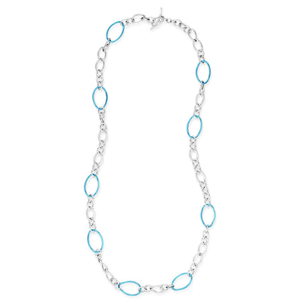 COLLEZIONE STELLA - COLLANA ARGENTO - BLU ACQUA