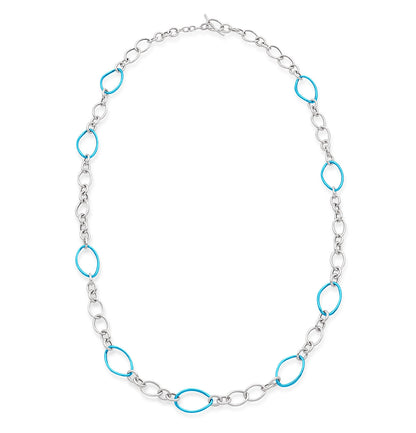 COLLEZIONE STELLA - COLLANA ARGENTO - BLU ACQUA