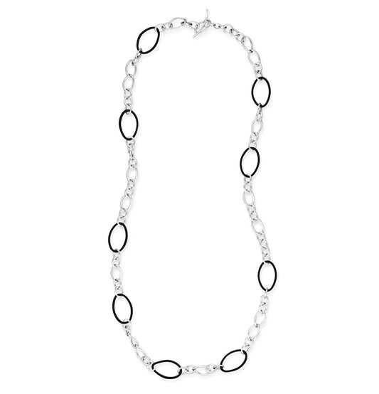 COLLEZIONE STELLA COLLANA ARGENTO - NERO