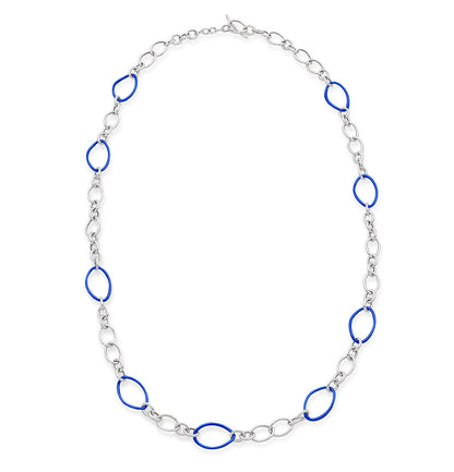 COLLEZIONE STELLA COLLANA ARGENTO - BLU COBALTO