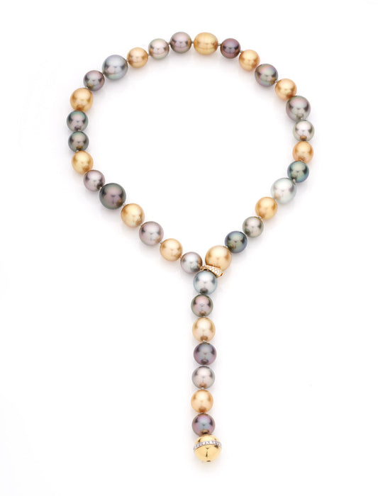 COLLANA PERLE TAHITIAN - 56cm