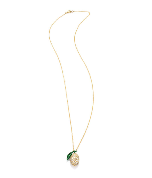 "LOVE LEMONS" - ORO 18KT - DIAMANTI BIANCHI - COLLANA - PICCOLO