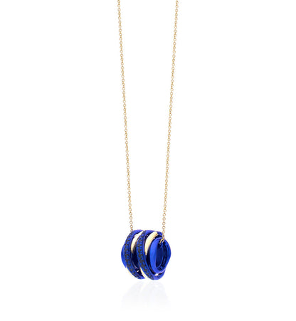 "LIZZY" - ORO 18KT - COLLANA - ZAFFIRI BLU