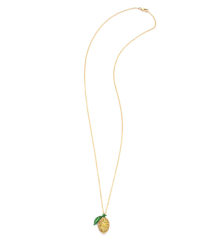 "LOVE LEMONS" - ORO 18KT - ZAFFIRI GIALLI - COLLANA - PICCOLO