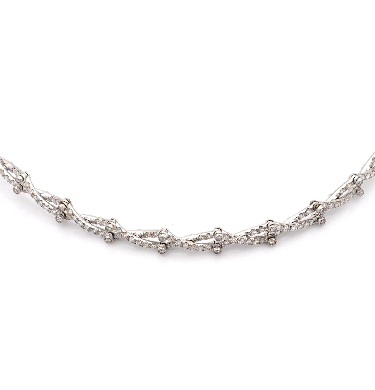 "EMBRACE OF LIGHT" - 18KT WHITE GOLD AND WHITE DIAMONDS