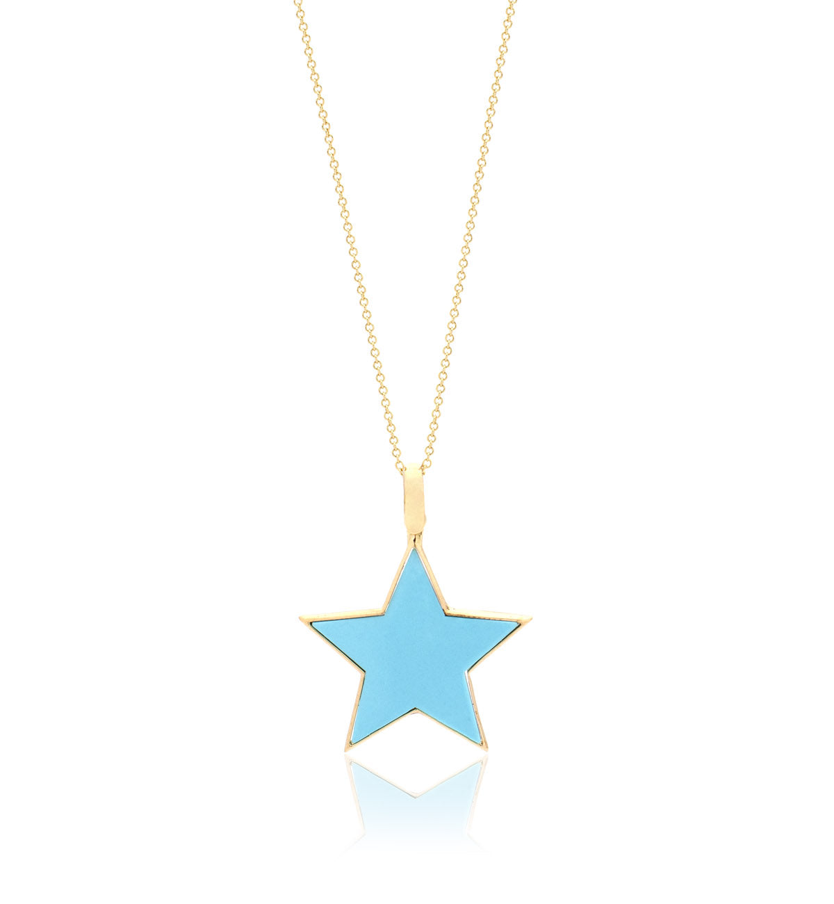 "STELLINA" - 18KT YELLOW GOLD/ TURQUOISE - LARGE