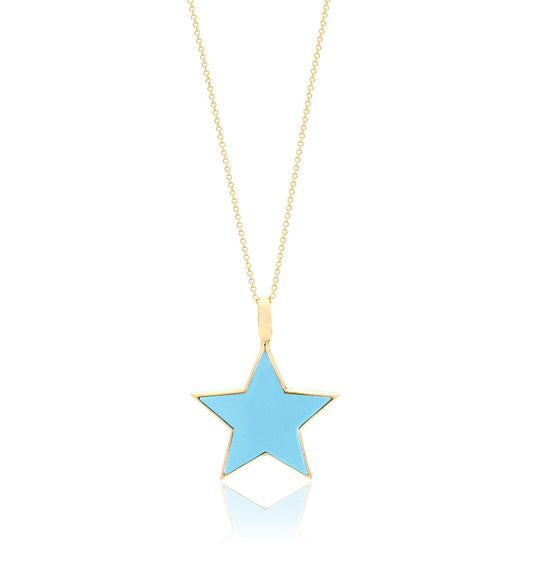 "STELLINA" - 18KT YELLOW GOLD/ TURQUOISE - LARGE