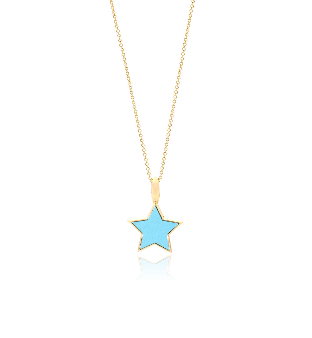 "STELLINA" - 18KT YELLOW GOLD/ TURQUOISE - MEDIUM