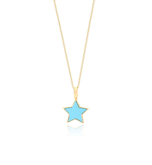 "STELLINA" - 18KT YELLOW GOLD/ TURQUOISE - MEDIUM