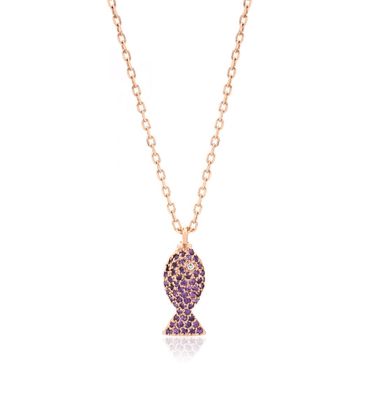 "PESCIOLINI" - STERLING SILVER AND AMETHYST