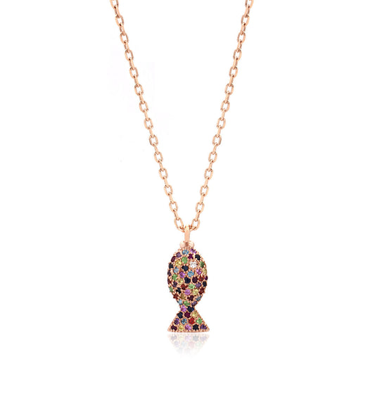 "PESCIOLINI" - STERLING SILVER AND MULTICOLOR