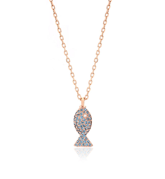 "PESCIOLINI" - ARGENTO E TOPAZI