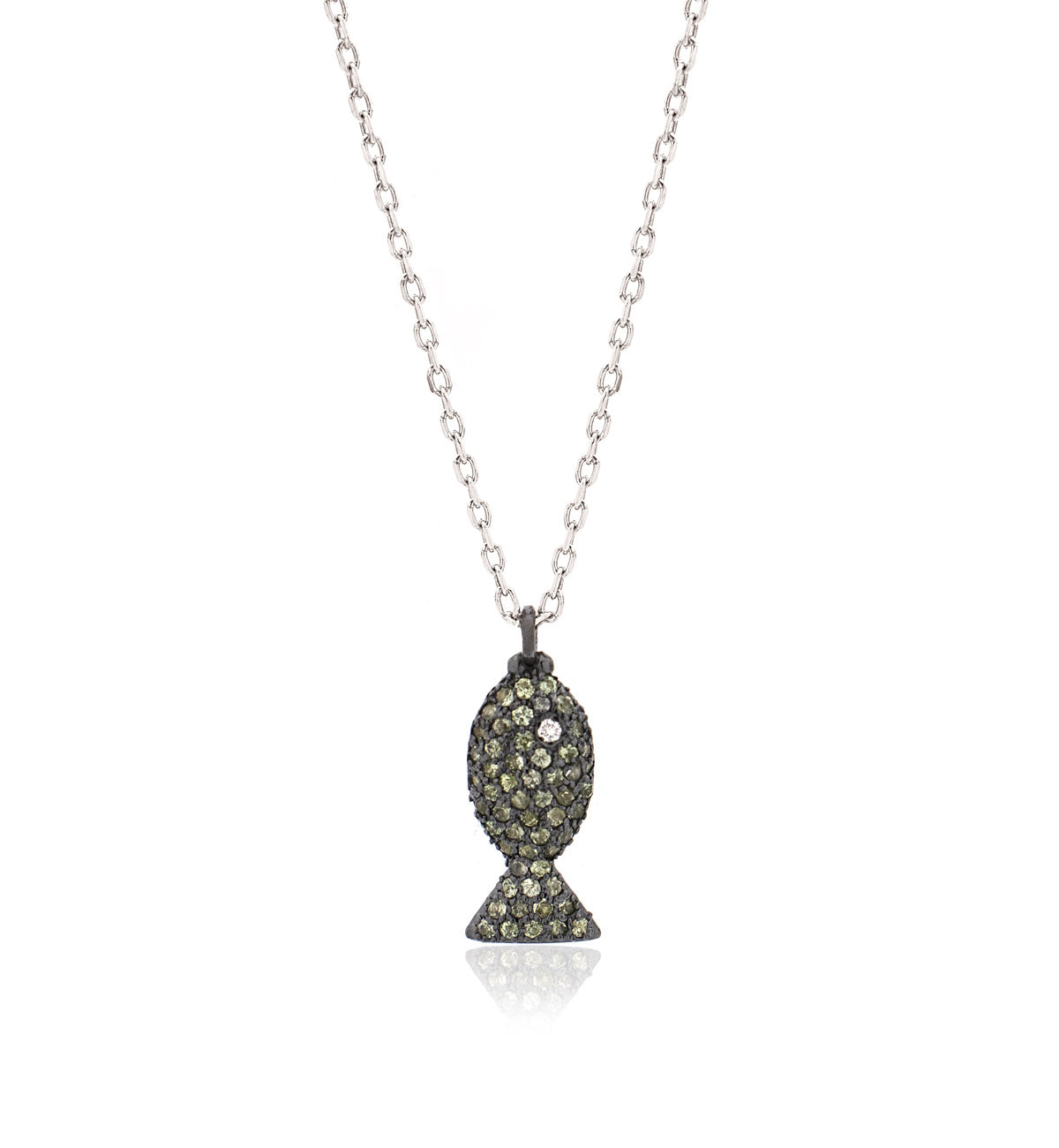 "PESCIOLINI" - STERLING SILVER AND GREY SAPPHIRES