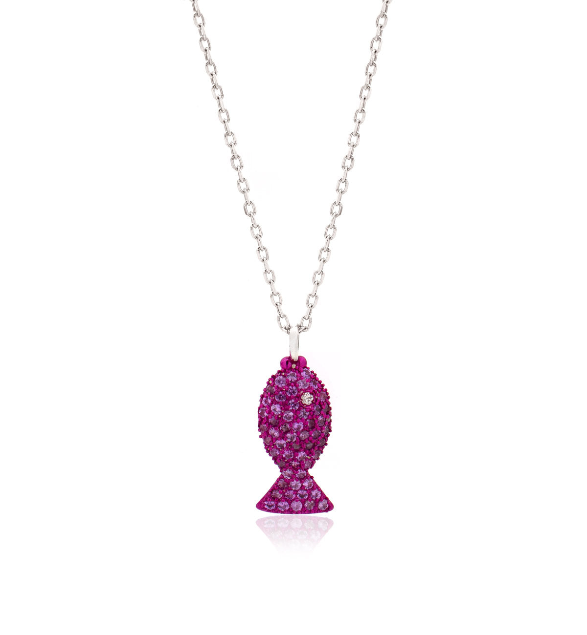 "PESCIOLINI" - STERLING SILVER AND PINK SAPPHIRES