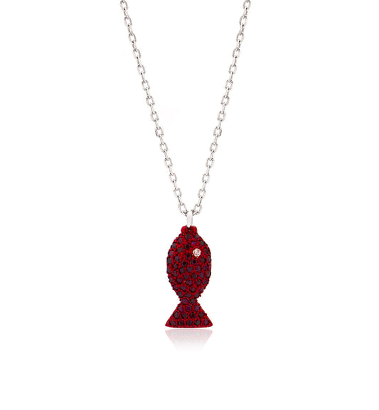 "PESCIOLINI" - STERLING SILVER AND RUBIES