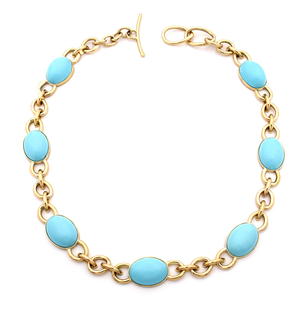 "MARISA" - 18KT YELLOW GOLD AND TURQUOISE