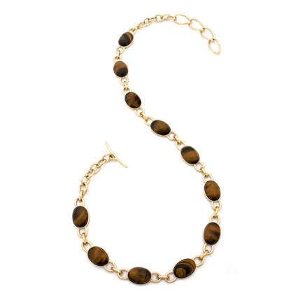 "MARISA" - ORO GIALLO 18KT E TIGER EYE