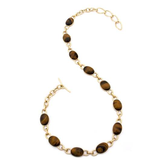 "MARISA" - ORO GIALLO 18KT E TIGER EYE