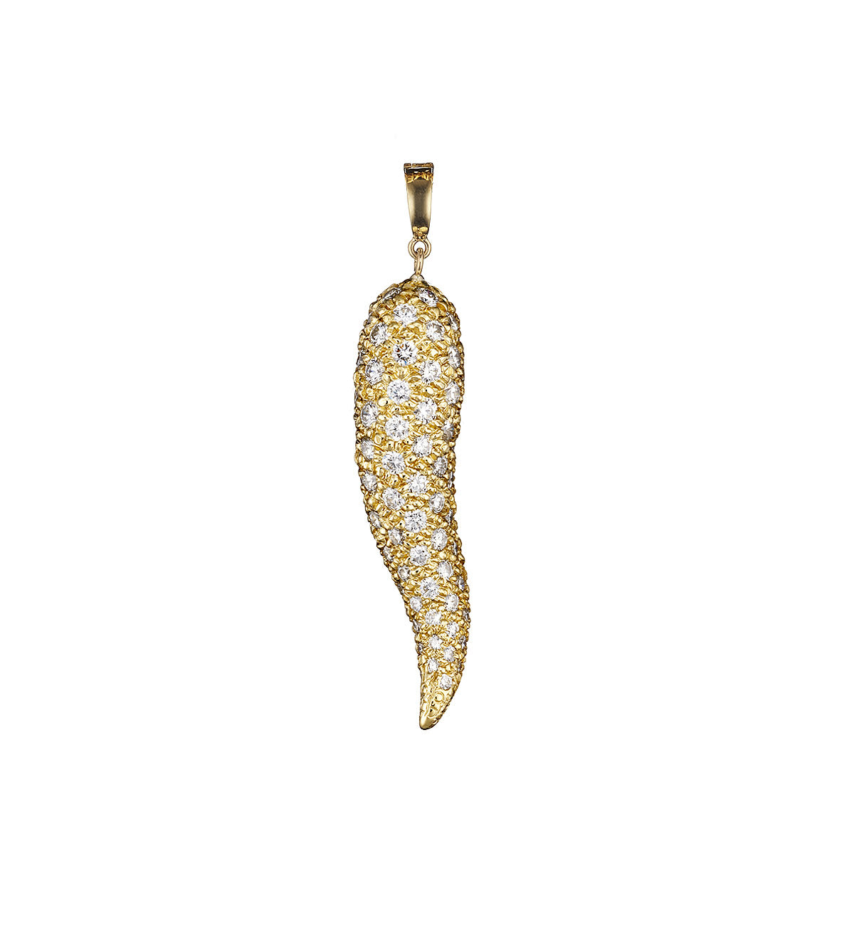 "HORN" - 18KT GOLD - WHITE DIAMONDS - MEDIUM