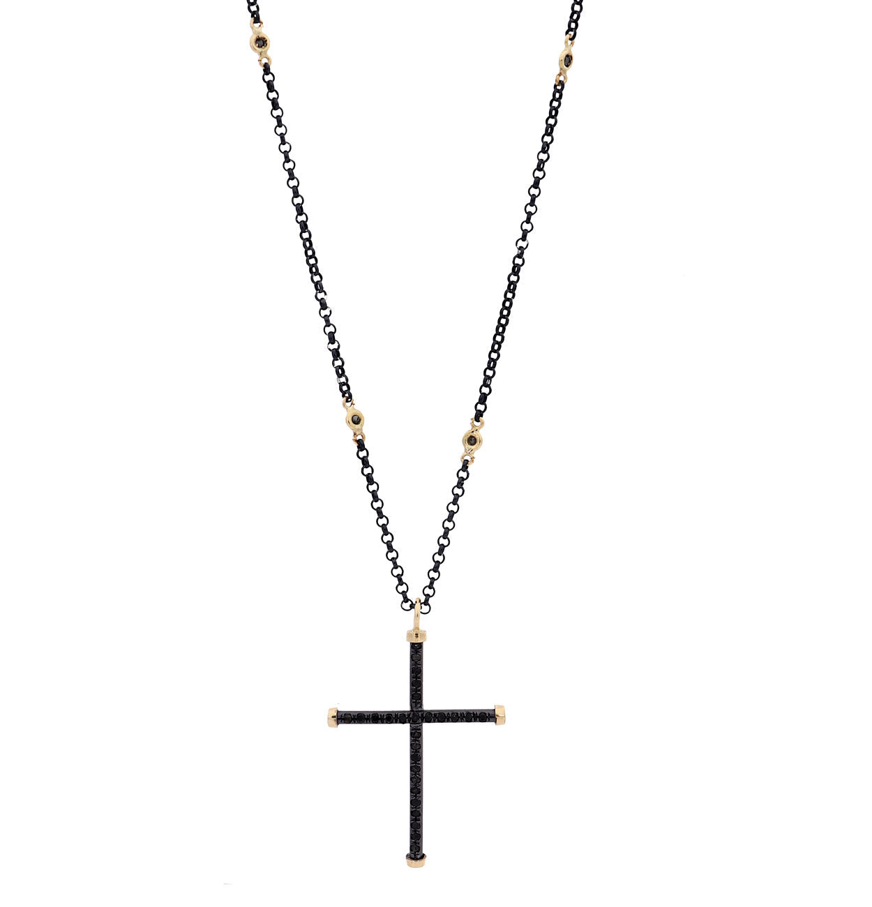 CROSS - 18KT YELLOW GOLD - STERLING SILVER - TITANIUM