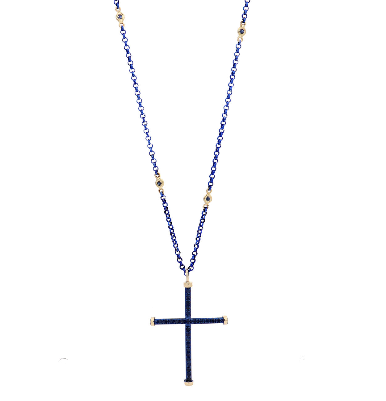 CROSS - 18KT YELLOW GOLD - STERLING SILVER - TITANIUM