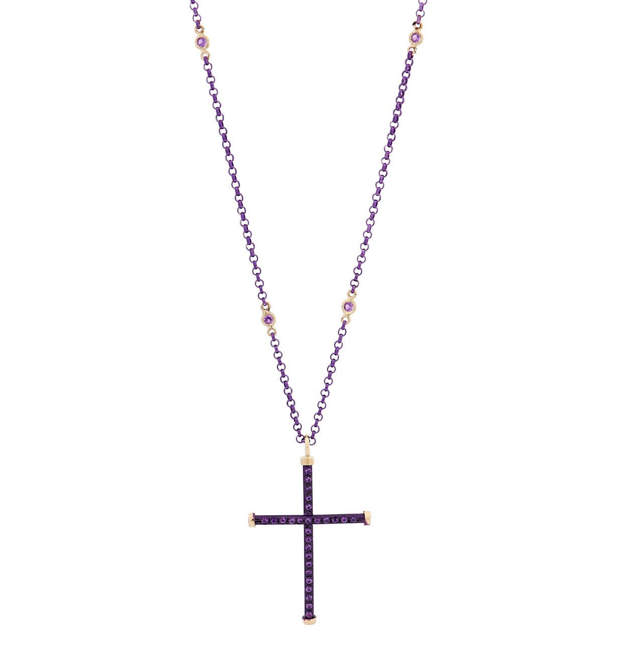 CROSS - 18KT YELLOW GOLD - STERLING SILVER - TITANIUM