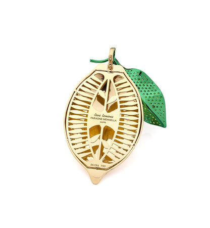 "LOVE LEMONS" - ORO 18KT - TSAVORITE - CIONDOLO - GRANDE