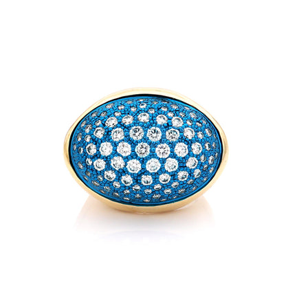 PAVE' DIAMONDS - 18KT GOLD - RING