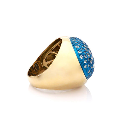 PAVE' DIAMONDS - 18KT GOLD - RING