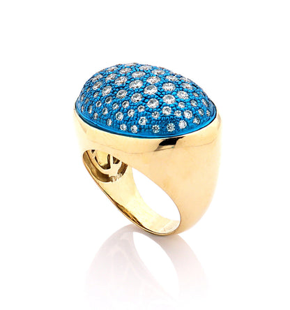 PAVE' DIAMONDS - 18KT GOLD - RING