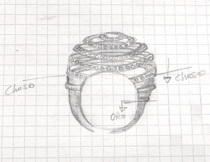 "UN TUFFO NEL BLU" - ORO 18KT