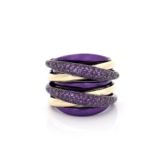 "LIZZY" - 18KT GOLD - AMETHYST