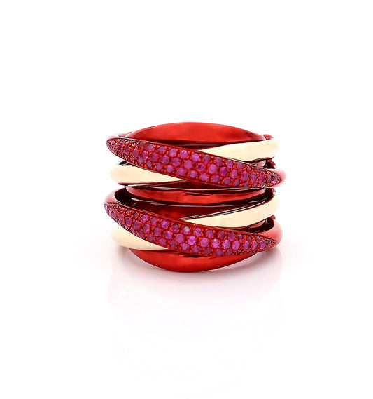"LIZZY" - 18KT GOLD - RUBIES
