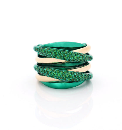 "LIZZY" - ORO 18KT - TSAVORITI