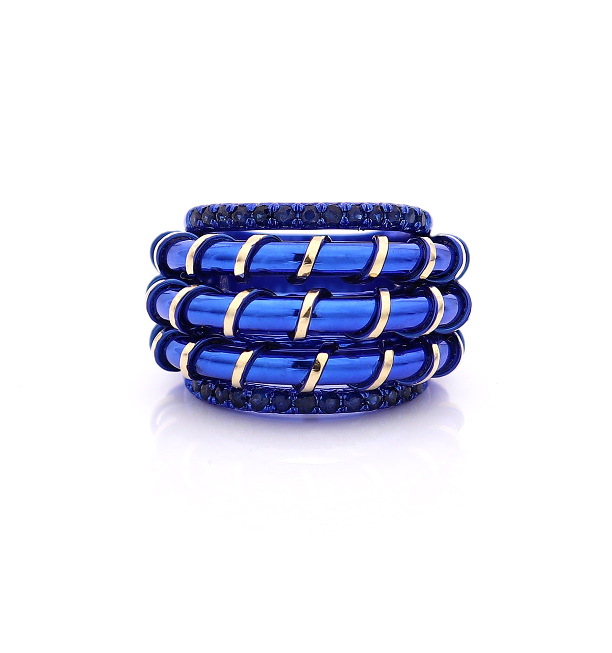 "APERITIVO" - 18KT GOLD - BLUE SAPPHIRES