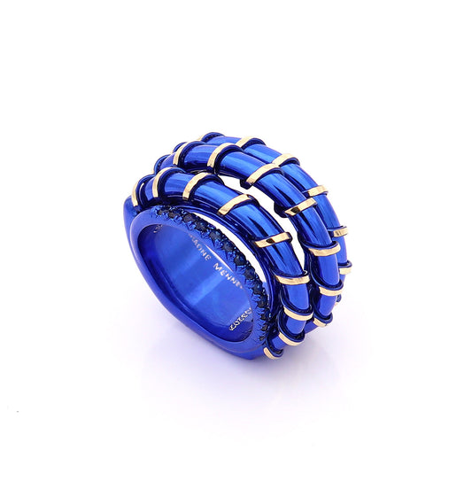 "APERITIVO" - 18KT GOLD - BLUE SAPPHIRES