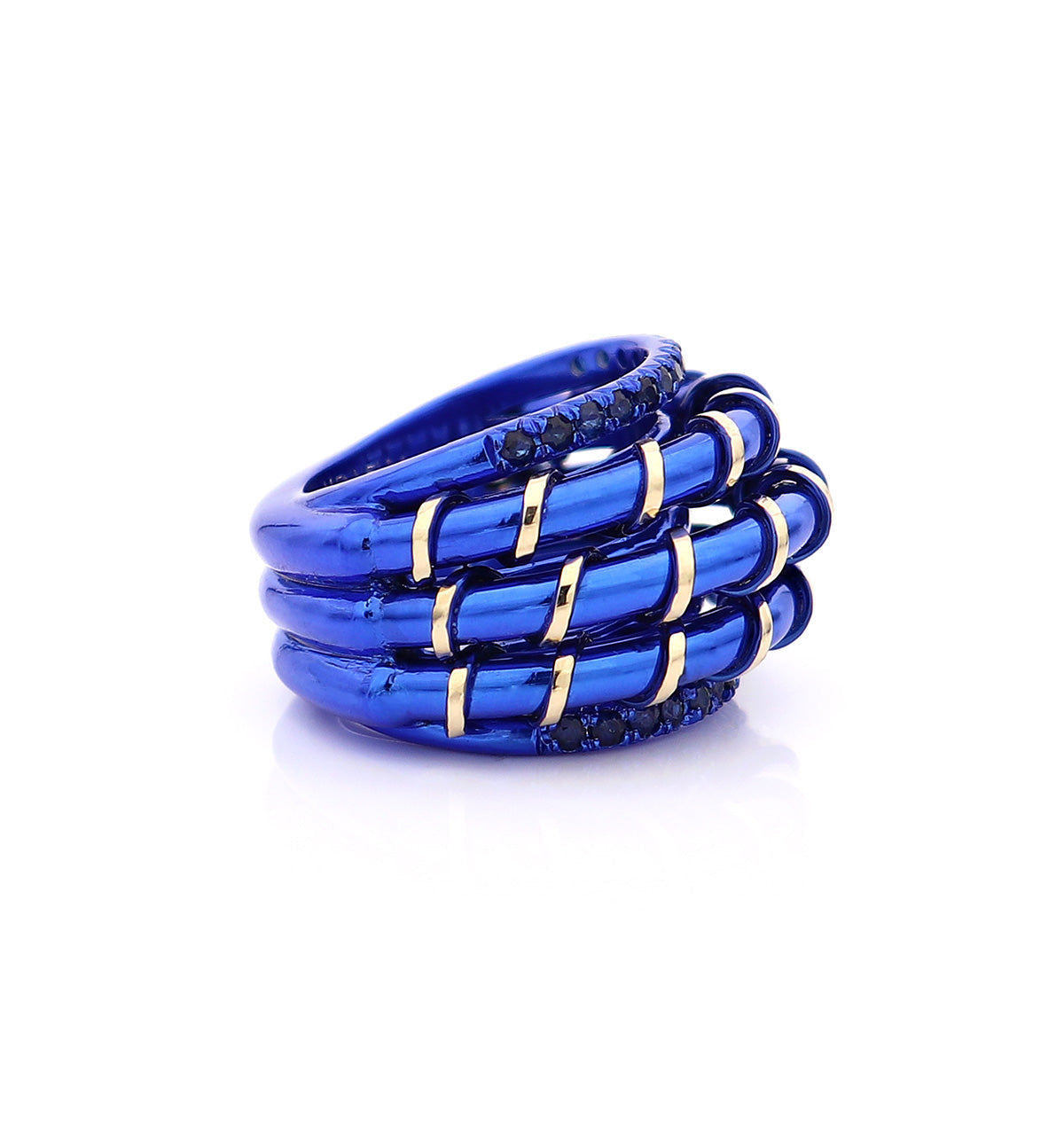 "APERITIVO" - 18KT GOLD - BLUE SAPPHIRES