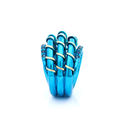 "APERITIVO" - ORO 18KT - ZAFFIRI AZZURRI