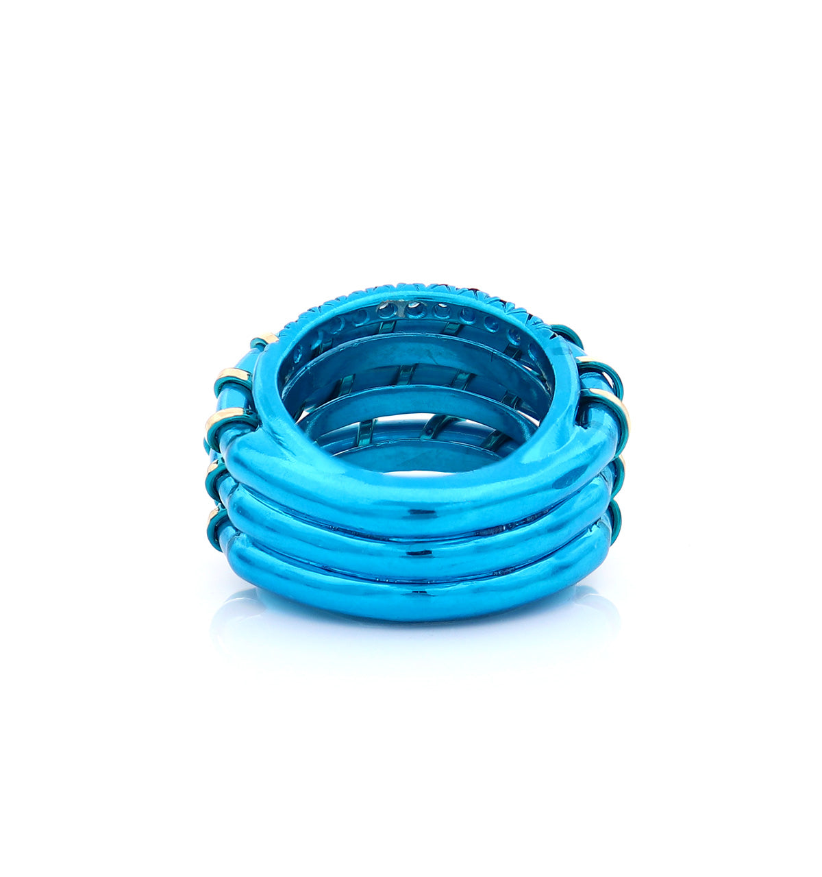 "APERITIVO" - 18KT GOLD - LIGHT BLUE SAPPHIRES