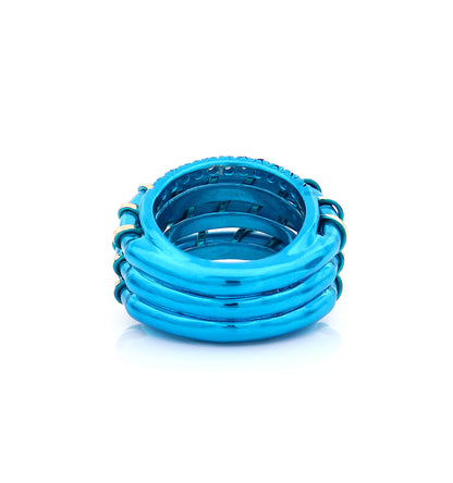 "APERITIVO" - ORO 18KT - ZAFFIRI AZZURRI