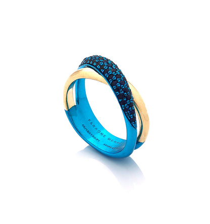 "MARGAUX" - ORO 18KT - ZAFFIRI BLU - BLU ACQUA