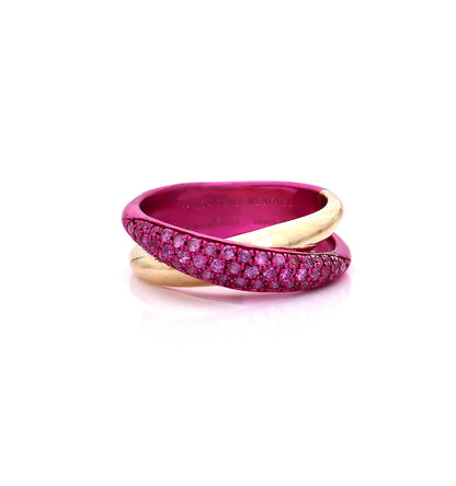 "MARGAUX" - ORO 18KT - ZAFFIRI ROSA