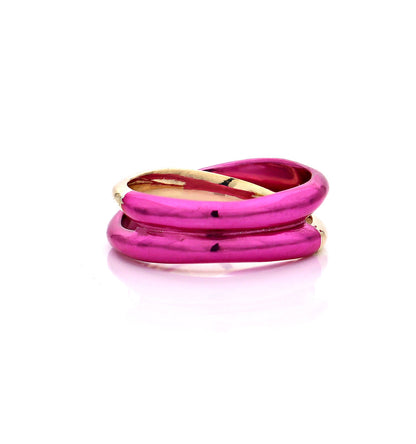 "MARGAUX" - ORO 18KT - ZAFFIRI ROSA