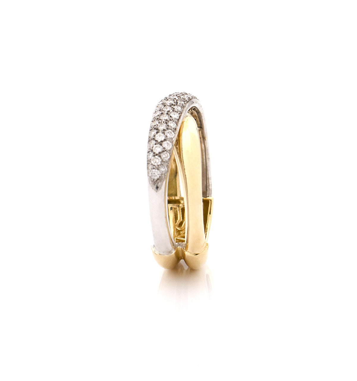 "MARGAUX" - 18KT YELLOW AND WHITE GOLD - WHITE DIAMONDS