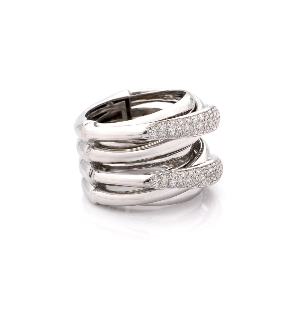 "LIZZY" - 18KT WHITE GOLD - WHITE DIAMONDS