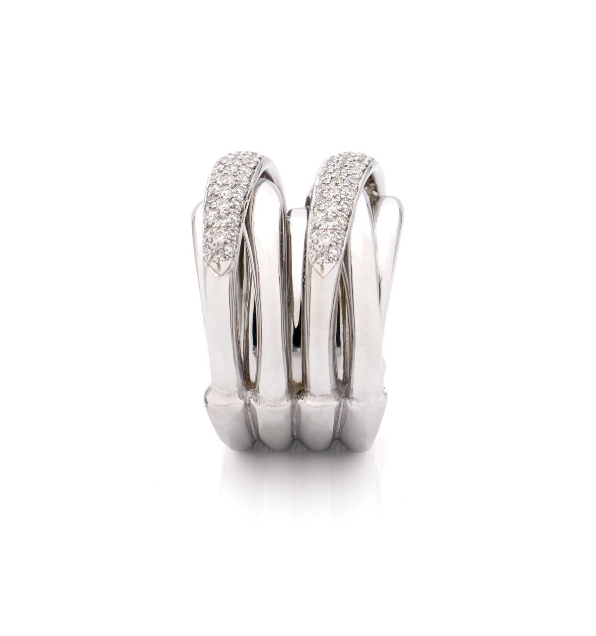 "LIZZY" - 18KT WHITE GOLD - WHITE DIAMONDS