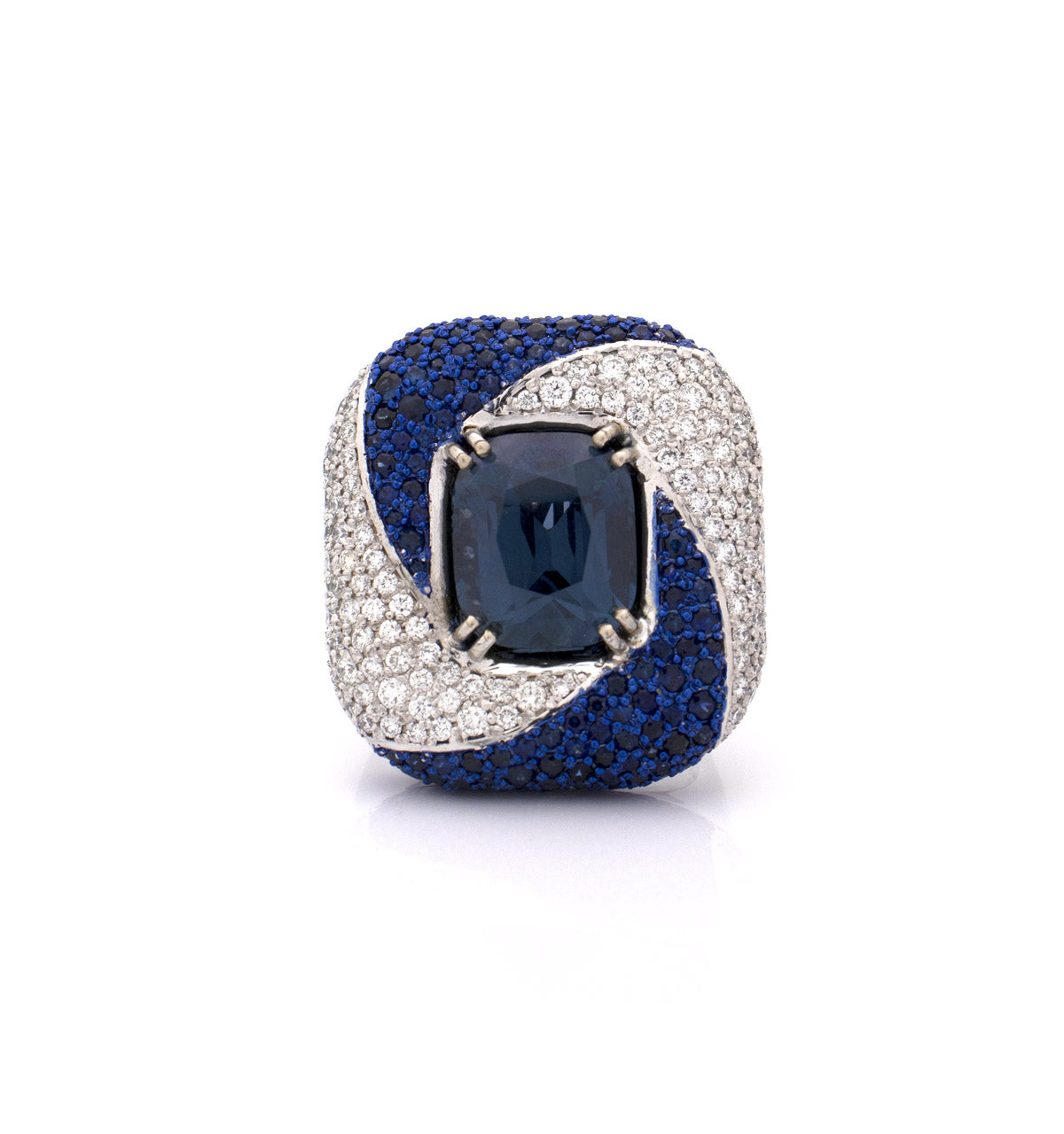 "PSYOP IN BLUE" 18KT WHITE GOLD