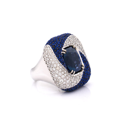 "PSYOP IN BLUE" ORO BIANCO 18KT