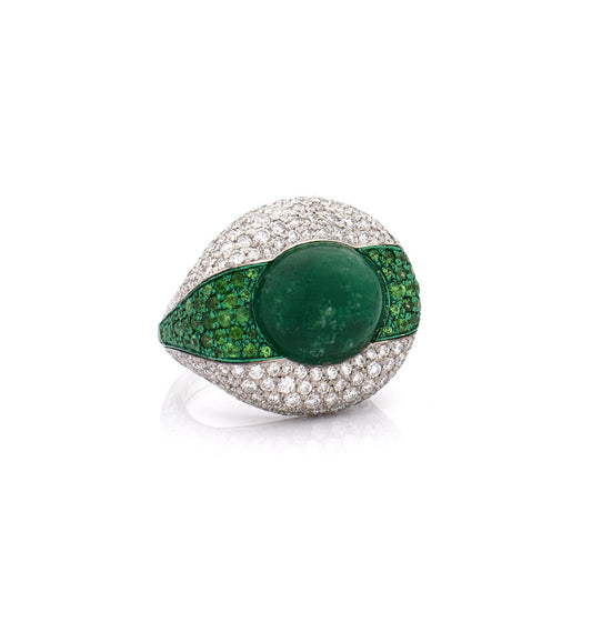 "JAW BREAKER" 18KT WHITE GOLD